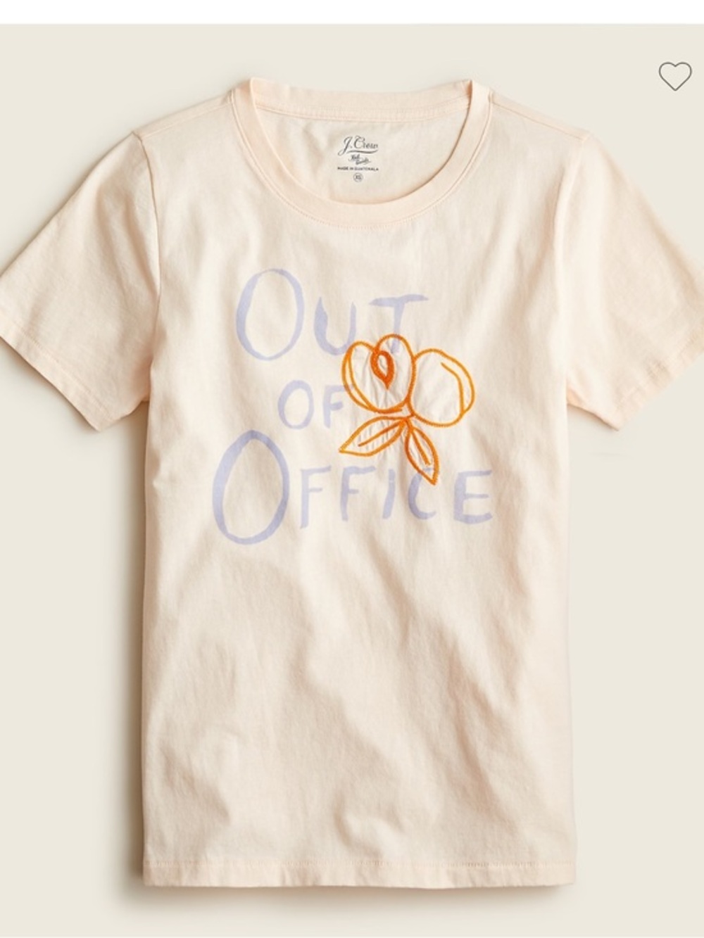 J. Crew • Broken-in jersey "Out of Office" T-shirt S NWT